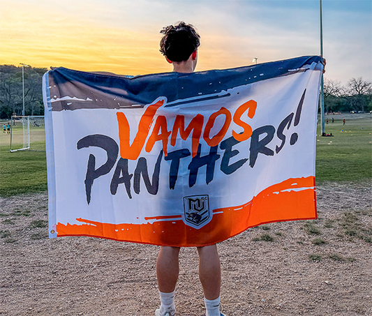 Vamos Panthers MVSC 3' X 5' Single Sided Polyester Flag